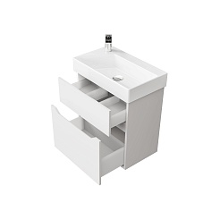 Jorno Тумба с раковиной Folk 55 белая – фотография-7