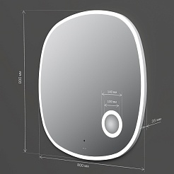 Am.Pm Зеркало Func 80 с подсветкой и увеличительным зеркальцем – фотография-9