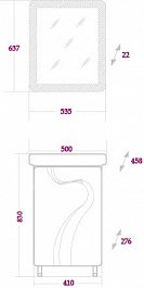 Onika Мебель для ванной "Валлетта 50" L – фотография-5