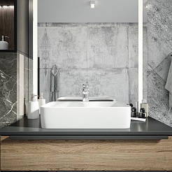 Teymi Раковина накладная Helmi S 48 T50296 белая матовая – фотография-8