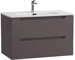 BelBagno Тумба под раковину Etna 80 подвесная темно-серая матовая – фотография-3