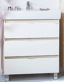 Бриклаер Тумба для умывальника Токио 80 светлая лиственница/белый – фотография-1