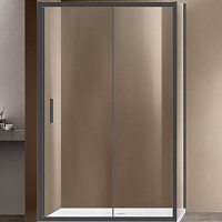 Vincea Душевой уголок Garda 150x80 VSR-1G8015CLGM профиль вороненая сталь стекло прозрачное
