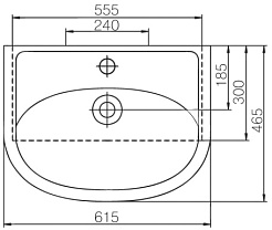 Mixline Тумба с раковину Алан 55 2 створки белая – фотография-7