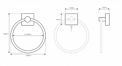 Bemeta Кольцо для полотенец Beta 132104062 – фотография-2