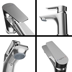 Tokito Смеситель для раковины TOYAMA хром TOK-TOY-1011 – фотография-6