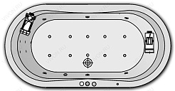 Kolpa San  Комплект гидро-аэромассажа Kolpa San Libero Special (хромотерапия, массаж: боковой, спины, ног, аэромассаж) – фотография-1