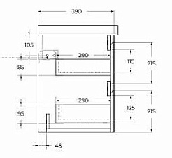 BelBagno Тумба с раковиной Kraft 39 70 подвесная Pino Pasadena с раковиной BB-8099-3-70 – фотография-6