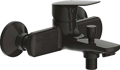 Bravat Смеситель для вынны с душем Rhein F6429564BW-01-ENG матовый черный