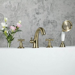 Gappo Смеситель для вынны G1189-4 бронза – фотография-3