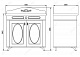 Водолей Тумба с раковиной "Анжелика 90" F-2 коричневая – картинка-10