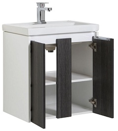 Aquanet Тумба с раковиной "Клио 60" эвкалипт мистери – фотография-5