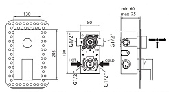 Cezares Смеситель для душа FUSION-VDIM3-M-01 – фотография-2