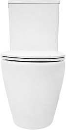 Azario Унитаз-компакт Verona AZ-8301 безободковый с бачком с сиденьем микролифт белый – фотография-4