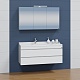 СанТа Мебель для ванной Марс 120 подвесная белая/светлое дерево – фотография-19