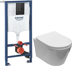 Aquanet Унитаз подвесной Logan Tornado 340298 с инсталляцией Rapid SL 1000044 – фотография-1