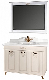 Водолей Мебель для ванной "Анжелика 110" F-3 белая – фотография-1