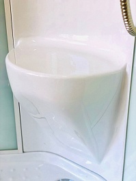 Royal Bath Душевая кабина HK RB 100HK6-WT-BL 100x100 стекло прозрачное профиль черный матовый – фотография-3