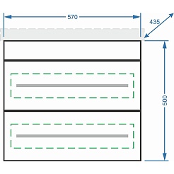Stella Polare Тумба с раковиной Ванесса 60 – фотография-4