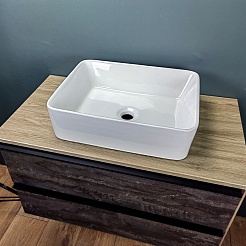 Teymi Тумба с раковиной Nura 60 дуб эврика/белый матовый T60527 раковина T50302 – фотография-9