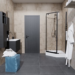 Triton Душевой уголок Дека-Блэк 100/100 Щ0000062933 – фотография-8