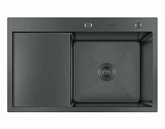 Hoffger Мойка для кухни 7850R Black правая чаша