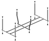 Alex Baitler Каркас для ванны Гарда, Неми, Мадин 180х80