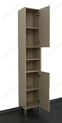 Aquanet Пенал для ванной "Донна" светлый дуб – фотография-2