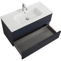 Cezares Тумба с раковиной Duet-N 100 подвесная grafito – фотография-6