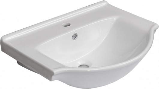 Aquanet Тумба с раковиной Донна 60 белый дуб/белая – картинка-9