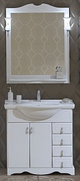 Opadiris Мебель для ванной Клио 80 белый матовый – фотография-1