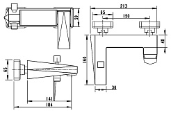Bravat Смеситель для вынны с душем Iceberg F676110C-01 – фотография-2