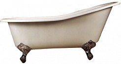Фэма Чугунная ванна "Beatrice", ножки бронза, покрытие золото, хром или бронза – фотография-1