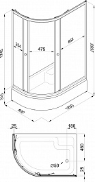 Triton  Душевой уголок Коралл В 120x80 R – фотография-4