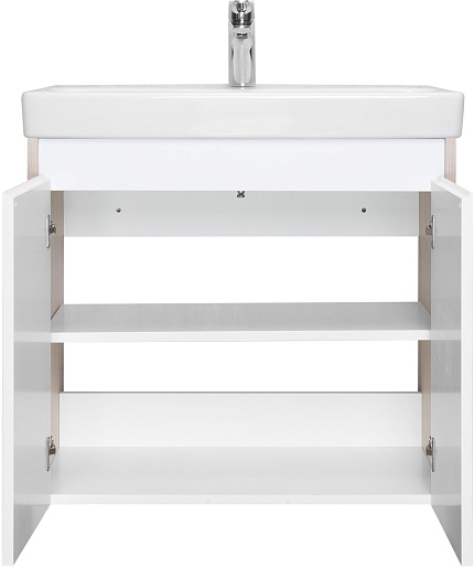 Акватон Тумба с раковиной Сканди Doors 70 белая/дуб верона – фотография-6