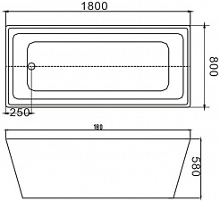 Grossman Акриловая ванна GR-2021 180x80 – фотография-5