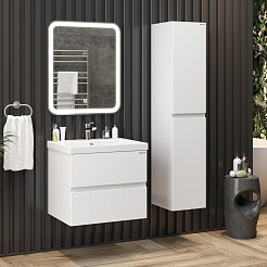 Onika Шкаф пенал Эвада 30 подвесной белый – фотография-3