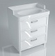 Kerama Marazzi Мебель для ванной Pompei 80, 3 ящика, белая – фотография-9