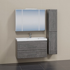 СанТа Мебель для ванной Венера 100 дуб шале графит – фотография-2
