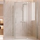 Vincea Душевой уголок Extenza 100/110x90 VSR-4EX101190CLBN профиль брашированный никель стекло прозрачное – фотография-8