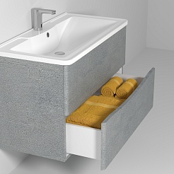 Водолей Мебель для ванной Adel 100 подвесная горный камень – фотография-2