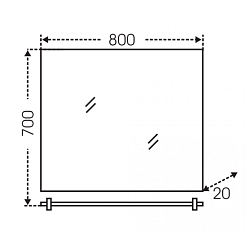 СанТа Мебель для ванной Виктория 80 NEW напольная – фотография-10