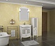 ASB-Woodline Мебель для ванной Флоренция 65 витраж, серебро, массив ясеня – фотография-14