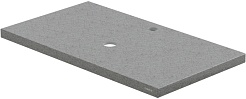 СанТа Столешница под раковину 80.5 900148 вулканический серый – фотография-1