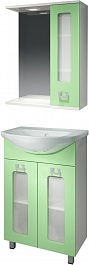 Какса-а Мебель для ванной "Витраж-Цвет 55" R фисташка – фотография-1
