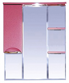 Misty Зеркальный шкаф Жасмин 85 L розовый, пленка – фотография-1