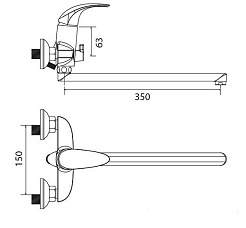 Iddis Смеситель Leaf LEASBL0i10 для ванны – фотография-2