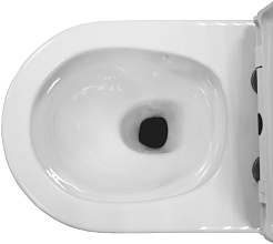 Azario Унитаз-моноблок Velluto AZ-6281 безободковый с бачком с сиденьем микролифт белый – фотография-12