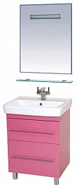 Misty Мебель для ванной Елена 60 розовая – фотография-1