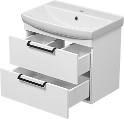 Misty Тумба с раковиной Клермонт 60 подвесная белая – фотография-5